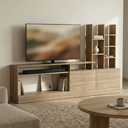 Σύνθετο σαλονιού Seruno pakoworld sonoma 170x25x100εκ c541935
