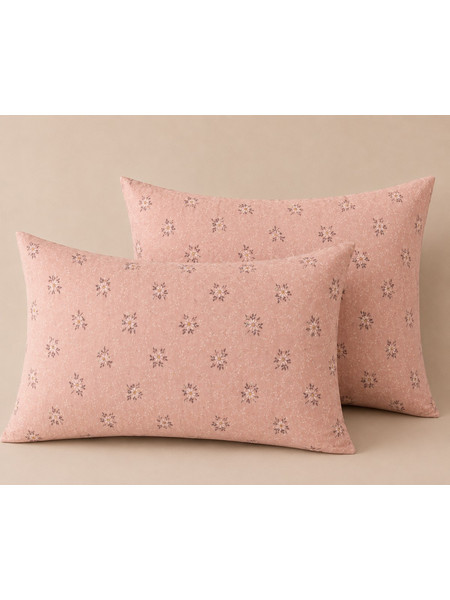 Μαξιλαροθήκες Εμπριμέ Σχ.Margarira Pink 52x72cm poly/cotton Flamingo