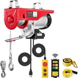 VEVOR Electric Hoist Crane Winch 997.9 kg 9997.4 cm Wireless & 426.7 cm Wired Remote 440 lbs