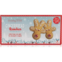 Σετ Διακόσμησης Μπισκότων με Μπισκότα Gingerbread Reindeer, Γλάσο Και Διακοσμητικά Grandma Wild's 99gr