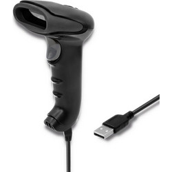 QOLTEC LASER BARCODE READER 1D USB BLACK
