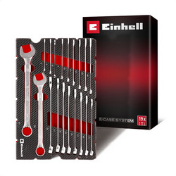 Einhell 49370521 - E-Case Ένθετο Mix & Match Γερμανοπολύγωνα 19 τεμ. 6-27 mm Cr-V