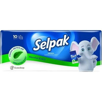 Selpak Χαρτομάντηλα 10Τεμ Menthol 4Φυλλο