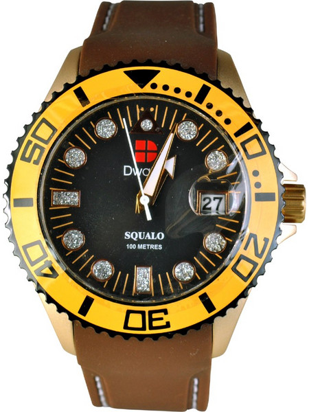 D-watch 11009 Γυναικείο Ρολόι με Καφέ Καουτσούκ Λουράκι 05