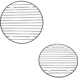 Στρογγυλή Σχάρα Πόδι Φ23cm Inox - Gova