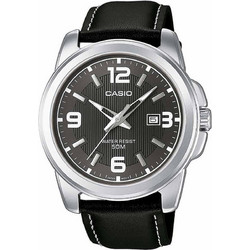 Casio Standard Ανδρικό Ρολόι με Μαύρο Δερμάτινο Λουράκι MTP-1314PL-8AVEF