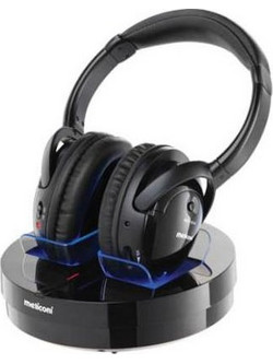 Meliconi HP300 Ενσύρματα Ακουστικά Τηλεόρασης Over Ear Μαύρα