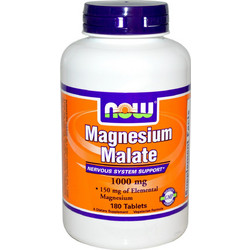 Now Foods Magnesium Malate 1000mg 180 Ταμπλέτες