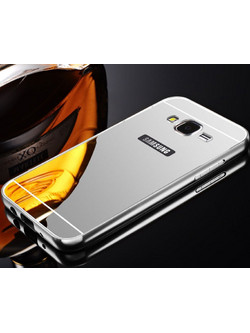 Samsung Galaxy S7 Edge G935F - Σκληρή Θήκη TPU Gel Καθρέπτης Ασημί (ΟΕΜ)