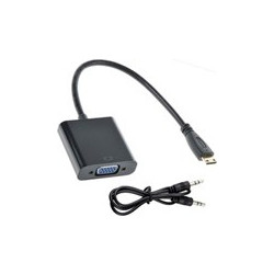 Omnitron CHV-02A Μετατροπέας σήματος mini HDMI αρσενικό σε VGA θηλυκό με ήχο