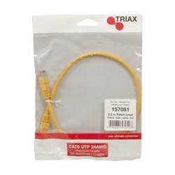 Triax U/UTP Cat.6 Καλώδιο Δικτύου Ethernet 0.5m Yellow
