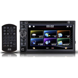 Double 2 Din 6.5 Inch In Dash Stereo Car DVD CD Player Bluetooth Radio iPod SD/USB TV OEM