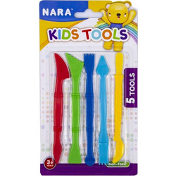 KIDDY CLAY ΕΡΓΑΛΕΙΑ ΠΗΛΟΥ - ΠΛΑΣΤΕΛΙΝΗΣ 5ΤΕΜ TOOL-CR