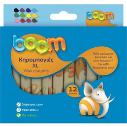 Boom Jumbo Κηρομπογιές Σετ 12τμχ