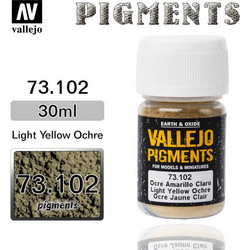 Vallejo Pigment 73.102 LIGHT YELLOW OCHRE