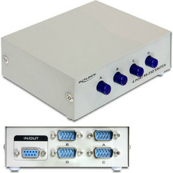 Delock Serial Switch RS-232/RS-422/RS-485 4-Port Switch 87589