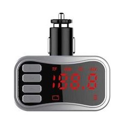 Bluetooth Hands Free κινητού - Car kit - FM Transmitter αυτοκινήτου Car - Αναμεταδότης μουσικής Mp3 στο ραδιόφωνο μέσω Bluetooth ή κάρτας micro sd ή usb stick - Θύρα usb για φόρτιση κινητών