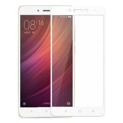 Tempered Glass (Full Cover) 9H 3D for Xiaomi Redmi Note 4 White FULL GLUE (Mediatek Edition) GL187