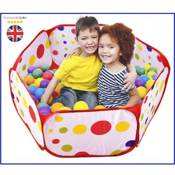 Tech Trades(R) Kids Ball Pit Ball Tent Toddler Ball Pit with Red Zippered Storage Bag for Toddlers Pets 39.4-inch by 19.7-Inch (Balls not Included)
