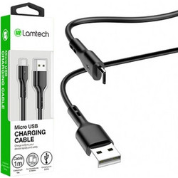 LAMTECH DATACABLE MICRO USB 1m BLACK LAM439874