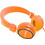 Grundig Neon Cloth Ενσύρματα Ακουστικά On Ear Πορτοκαλί
