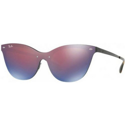 Ray-Ban RB3580N 153/7V Γυναικεία Γυαλιά Ηλίου Πεταλούδα Μεταλλικά Μαύρα με Πολύχρωμο Καθρέπτη Φακό
