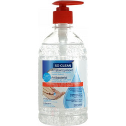 So Clean Αντισηπτικό Gel Χεριών με Αντλία 500ml