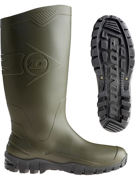 Dunlop Dane Γαλότσες Εργασίας Γονάτου Πράσινες