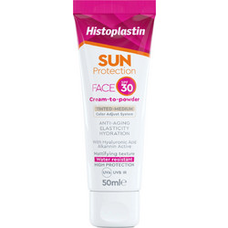 Heremco Histoplastin Sun Cream To Powder Medium Αντηλιακή Κρέμα Προσώπου Αντιγηραντική με Χρώμα SPF30 50ml