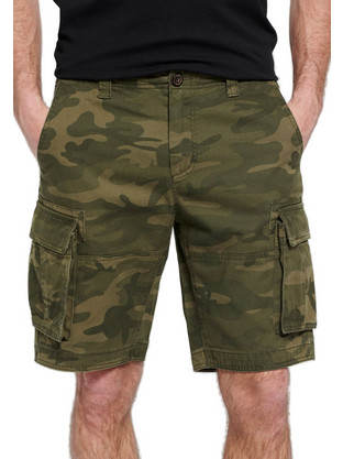 Funky Buddha Ανδρική Βερμούδα Cargo Χακί FBM007-042-03