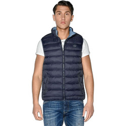 Brokers Αμάνικο Ανδρικό Μπουφάν Χειμωνιάτικο Puffer Navy Μπλε 29490-003
