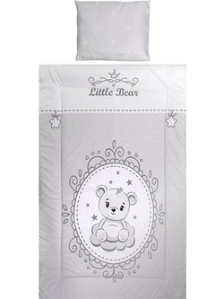 Lorelli Cosy Little Bear Σετ Κούνιας Grey 3τμχ