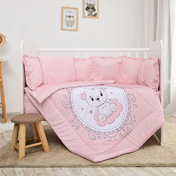 Lorelli Lily Little Bear Σετ Κούνιας Pink 4τμχ 20800145902