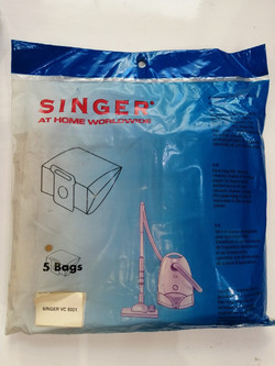 Singer VC 5001 Σακούλες Σκούπας 5τμχ Συμβατές με Σκούπα Singer