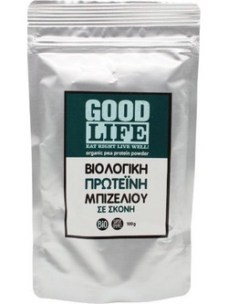 Βιοαγρός Good Life Βιολογική Φυτική Πρωτεΐνη Μπιζελιού Χωρίς Λακτόζη & Γλουτένη 100gr