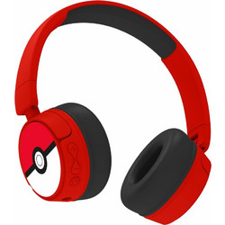 OTL Pokemon Pokeball PK1000 Ασύρματα Bluetooth Ακουστικά On Ear Κόκκινα Μαύρα