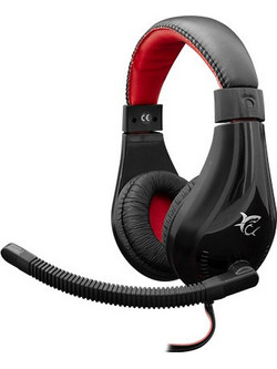 White Shark GH-2040 Gaming Headset Over Ear Black Red