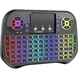 I10 Black Ασύρματο Πληκτρολόγιο με TouchPad