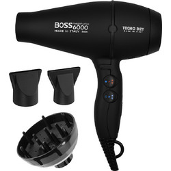 Tecno Dry Boss 6000 Επαγγελματικό Πιστολάκι Μαλλιών Ionic με Φυσούνα 2500W Black