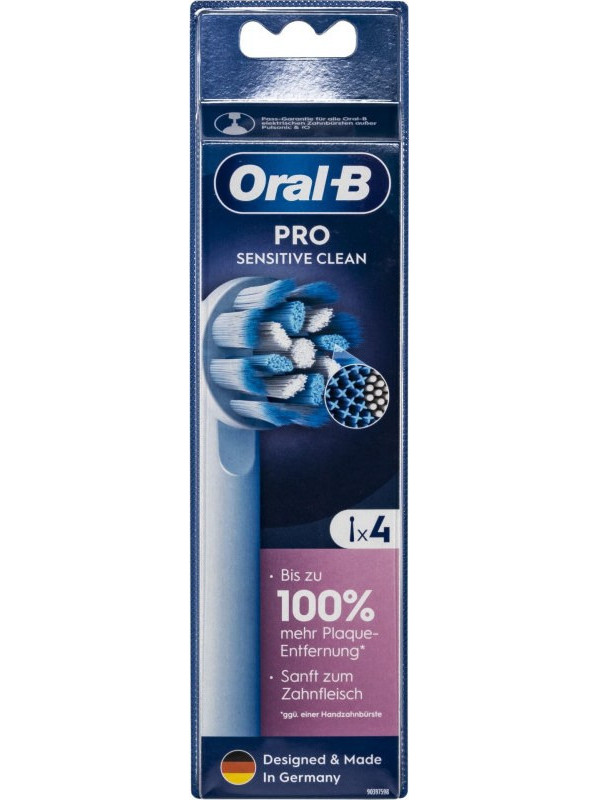 Oral-B Pro Sensitive Clean Ανταλλακτικές Κεφαλές Ηλεκτρικής Οδοντόβουρτσας 4τμχ