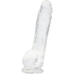 Toyz4lovers Real Rapture Natural Living Fire Passion Small Ρεαλιστικό Dildo με Βεντούζα & Όρχεις Clear