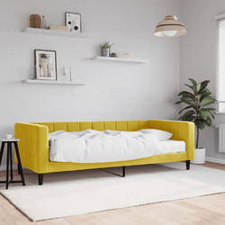 vidaXL Καναπές Κρεβάτι Μονό Υφασμάτινο 90x200cm +Στρώμα 3196672