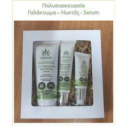 Cannalab Organics Cleansing Lotion + Night Cream +Anti-Aging Face & Eye Cream