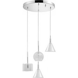 Luma Κρεμαστό Φωτιστικό Οροφής Πολύφωτο G9 114-01047-09-clear