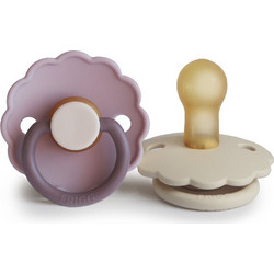 Frigg Daisy Πιπίλες Καουτσούκ 6-18m Lavender Haze Cream 2τμχ