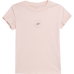4F Παιδικό T-Shirt Κοντομάνικο Nude JAW23-TTSHF0817-12S