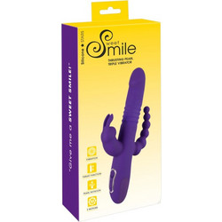 You2Toys Sweet Smile Rabbit Thrusting Pearl Triple Δονητής Rabbit Μωβ
