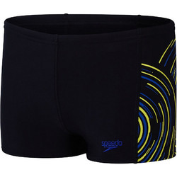 Speedo Plastisol Placement Aquashort Αθλητικό Παιδικό Μαγιό Boxer για Αγόρι Μαύρο Πράσινο 8003169-16863