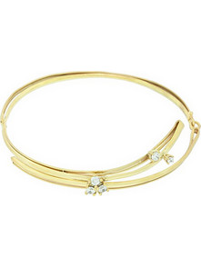 Million Diamonds Γυναικείο Βραχιόλι Βέργα από Χρυσό 14K με Ζιργκόν BR10088