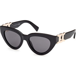 Tod's 380-01A Γυναικεία Γυαλιά Ηλίου Cat Eye Κοκάλινα Μαύρα με Μαύρο Polarized Φακό